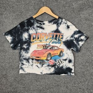 🔥 VINTAGE 1981 Corvette Turbo Tie Dye Crop Top 🔥